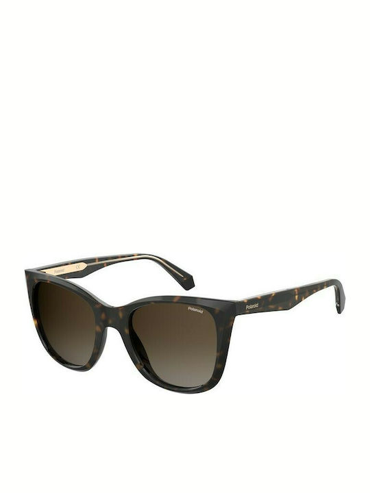 Polaroid Sonnenbrillen mit Braun Schildkröte Rahmen und Braun Verlaufsfarbe Polarisiert Linse PLD4096/S/X 086LA