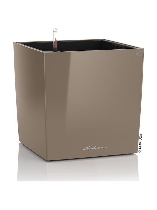 Lechuza Cube Premium 30 Blumentopf Selbstbewässerung 29.5x30cm Taupe 16465