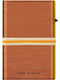 Click Slide Strap Leather Men's Wallet Cards with Slide Mechanism Tabac Brown