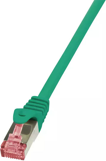 LogiLink S/FTP Cat.6 (Gigabit) Καλώδιο Δικτύου Ethernet 0.25m Πράσινο