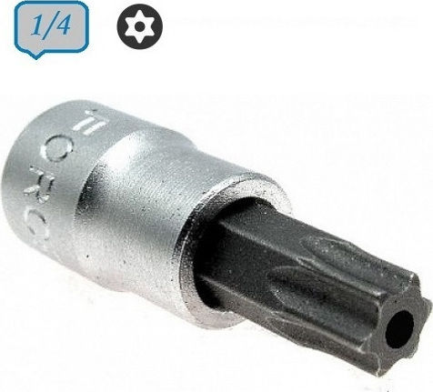 Force Битов ключ с Torx връх и Квадратно Гнездо 1/4'' Размер T15x32мм 1бр