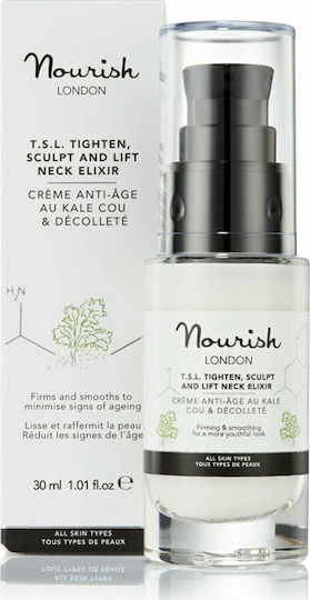 Nourish London T.S.L Tighten, Sculpt and Lift Neck Elixir Serum Προσώπου με Πεπτίδια για Lifting & Σύσφιξη 30ml