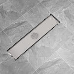 vidaXL Stainless Steel Channel Shower with Size 53x14cm Silver 142171