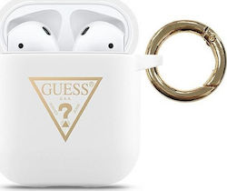 Guess Triangle Logo Silikonhülle mit Haken in W...
