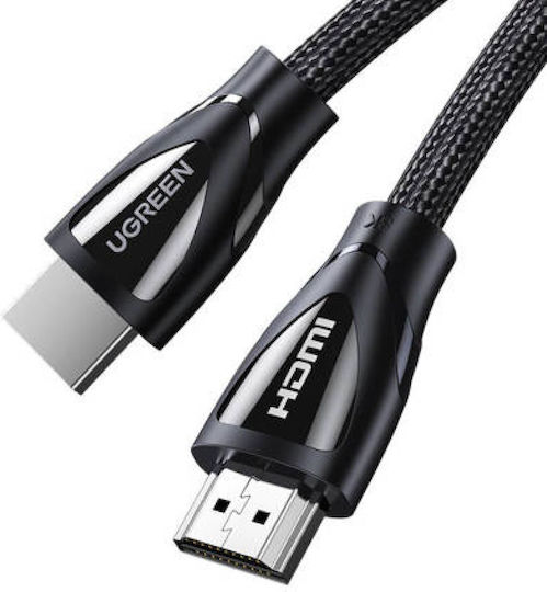 Ugreen HD140 HDMI 2.1 Ultra High Speed 48Gbps 4K 120Hz HDR VRR Braided Cable HDMI Male - HDMI Male 2m Black