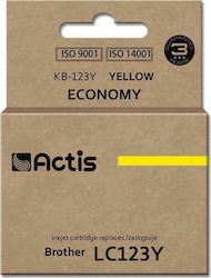 Actis Compatible Inkjet Printer Ink Brother LC123Y 10ml Yellow 1pcs KB-123Y