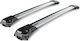 Thule Μπάρες Οροφής Αλουμινίου Wingbar Edge 78.6εκ. Universal για Αυτοκίνητα με Εργοστασιακές Μπάρες (Σετ με πόδια και κλειδαριά) Ασημί