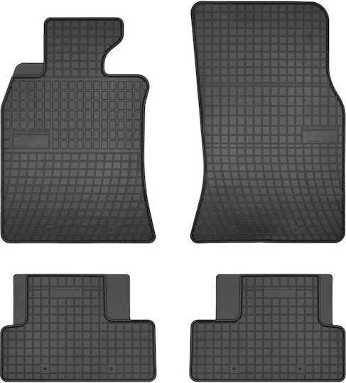 Frogum Set of Front and Rear Mats 4pcs for Mini Cooper 2001-2014 Black