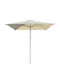 Garten- und Terrassen-Sonnenschirm Quadratischer Aluminium Mit Ecru-Polyester 3x3xHöhe 2,83 m