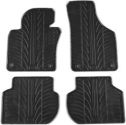 Gledring Set Front and Back 4pcs for Volkswagen Jetta 2011-2019 Black