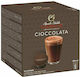 Garibaldi Kapseln Schokolade Gusto Cioccolata Kompatibel mit Maschine Dolce Gusto 16Mützen