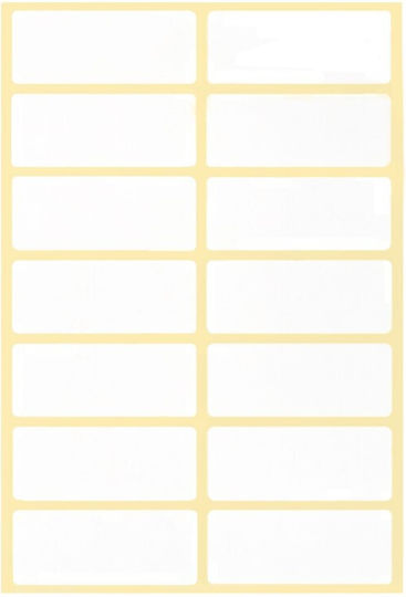 +Efo 560Stück Klebeetiketten No15 in Weiß Farbe 48x20mm