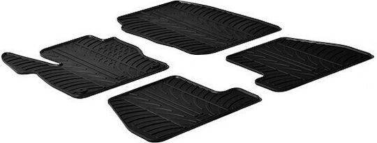 Gledring Σετ Μπροστινά και Πίσω Πατάκια 4τμχ για Ford Focus 2011-2015 Μαύρα