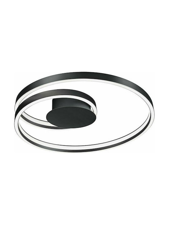 CInque Ciola Modern Metal Ceiling Light with Integrated LED Black