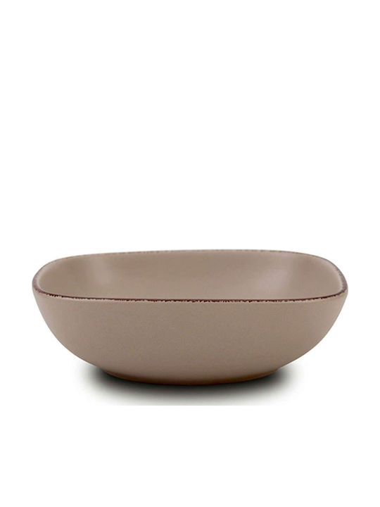 Nava Sugar Salatschüssel Keramik Braun 16.5x16.5cm 1Stück