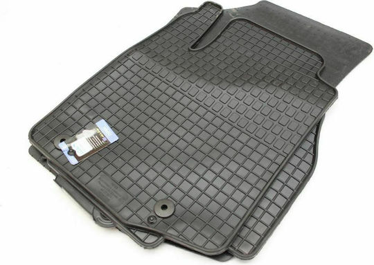 Petex Set of Front and Rear Mats 4pcs for Peugeot 108 Citroen C1 2014+ Black