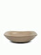 Nava Brown Sugar Plate Soup Square Ceramic Brown 22.5x22.5cm