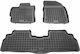 Rezaw Plast Set of Front and Rear Mats 3pcs Tray Type for Toyota Verso 2009 2018 Black