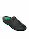 Emanuele Leather Anatomic Clogs Black