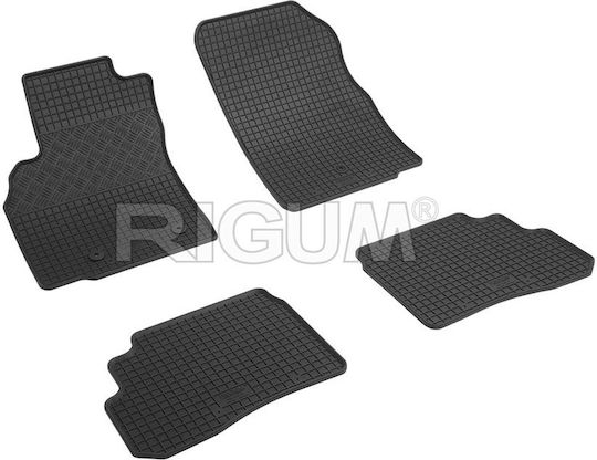 Rigum Set of Front and Rear Mats 4pcs for Opel Karl 2015+ Black