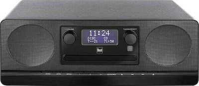 Dual Ηχοσύστημα 2.0 DAB 420 BT με CD Player και Bluetooth Black Μαύρο