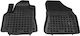 Rezaw Plast Front Mats 2pcs Tray Type for Peugeot Partner Citroen Berlingo 2008-2018 Black