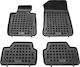 Rezaw Plast Set of Front and Rear Mats 4pcs Tray Type for BMW Series 1 2004-2015 Black