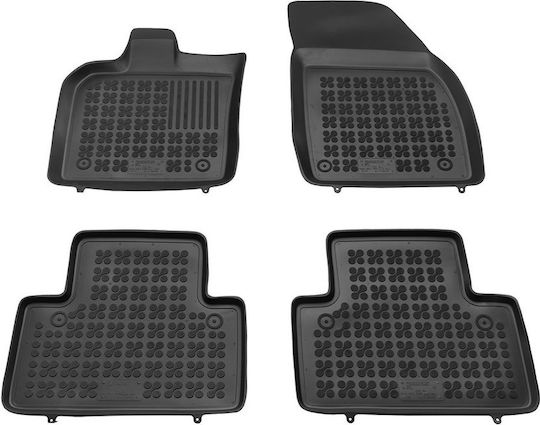 Rezaw Plast Set of Front and Rear Mats 4pcs Tray Type for Volvo S40 2004-2012 Black