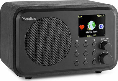 Audizio Venice Tabletop Radio Rechargeable with Bluetooth Black