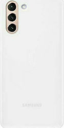 Samsung LED Cover Umschlag Rückseite Kunststoff Weiß (Galaxy S21 5G) EF-KG991CWEGWW