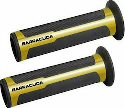 Barracuda Motorcycle Grips Racing in Gold Colour