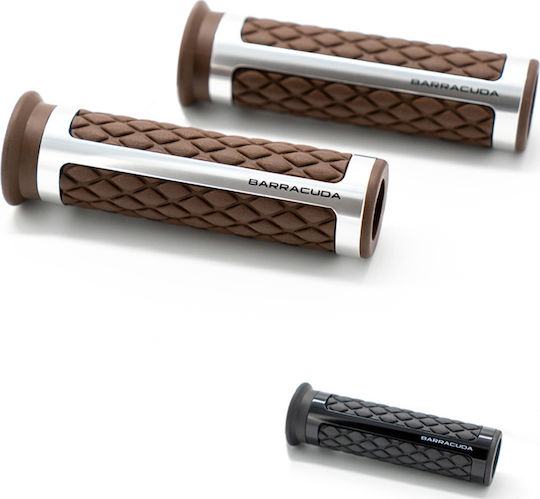 Barracuda Motorcycle Grips Classic in Brown Colour N1026-CMA