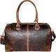 Fetiche Leather Σακ Βουαγιάζ Καφέ από Δέρμα Μ47.5xΠ16xΥ30εκ.