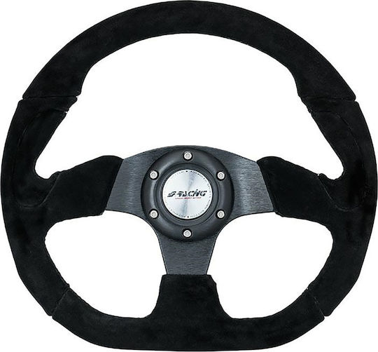 Simoni Racing Das folgende Liquid-Template ist ein Template für Produktnamen in der Kategorie "Autolenkräder". Übersetzen Sie nur die Textknoten des Liquid-Templates in die deutsche Sprache, wobei die ursprüngliche Syntax und HTML-Tags beibehalten werden und nichts geändert wird, was zwischen '{' und '}' liegt: Autolenkrad Wildleder Triaktin mit Durchmesser 33cm Schwarz