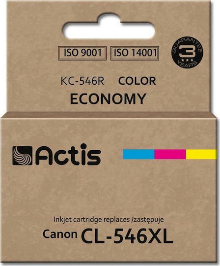 Actis Συμβατό Μελάνι Εκτυπωτή InkJet Canon CL-546XL 15ml Πολλαπλό (Color) 1τμχ