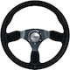 Simoni Racing Volan Auto Turismo Triactin cu Diametru 35cm Argint/Negru