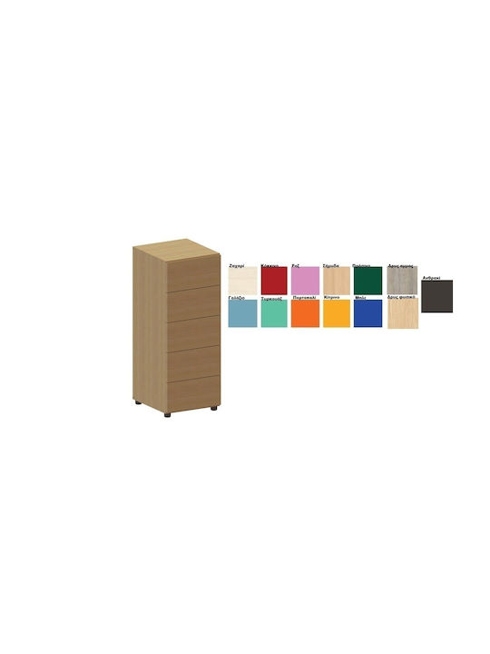 Kinderkommode AS mit 5 Schubladen 48x45x114cm