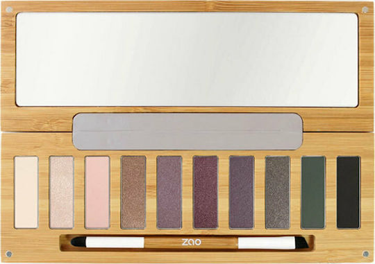 Zao Organic Makeup Clin d’oeil Eyeshadow Palette Παλέτα με Σκιές Ματιών σε Στερεή Μορφή