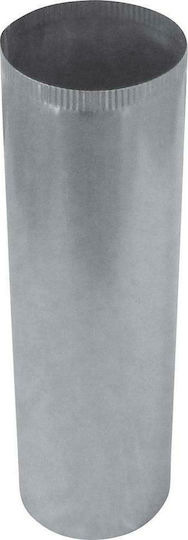 Biofan Rauchrohr Verzinkt 120mm Silber