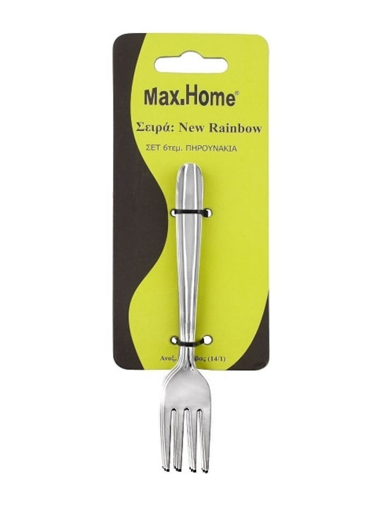 Max Home Rainbow Set de Furculițe Fructe/Desert Inoxidabile Argintiu 3buc