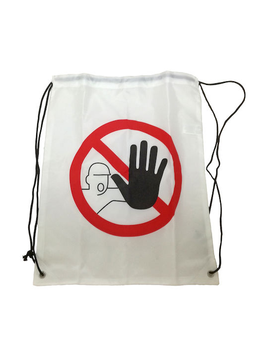 Out of the Blue Fabric Shopping Bag in White color