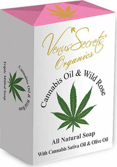 Venus Secrets Cannabis Oil & Wild Rose Seife Bar 150gr
