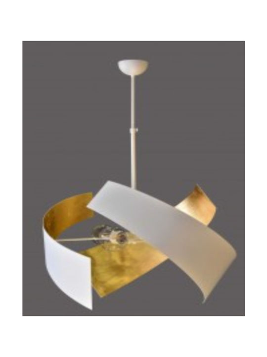 1027 Pendant Light White with Socket E27 65cm