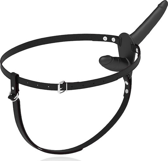 Fetish Submissive Double Strap Vibrator Strap-On Арсенал с Двойна Дилдо и Вибрация в Телесен цвят