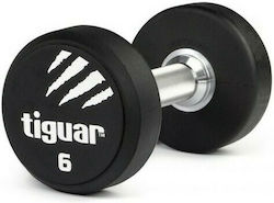 Tiguar Rubber Round Dumbbell 1 x 6kg