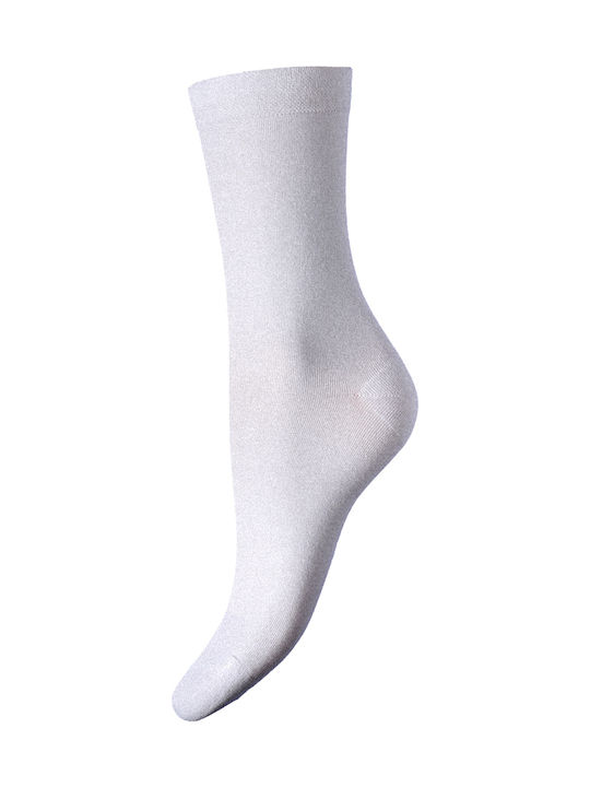 Walk W130 Γυναικείες Μονόχρωμες Κάλτσες Λευκές