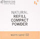 Benecos Compact Powder Refill Πούδρα 02 Warm Sa...