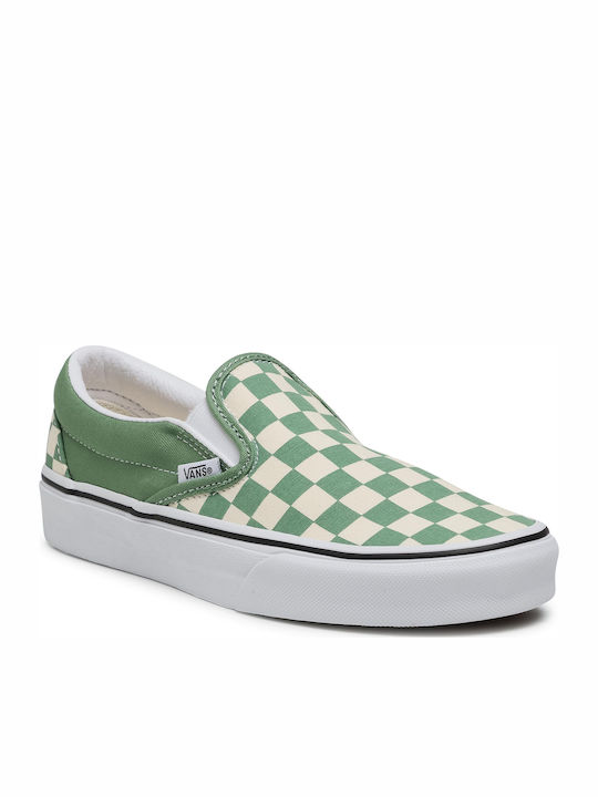 Vans Classic Checkerboard Stoff Herren Slip-Ons...