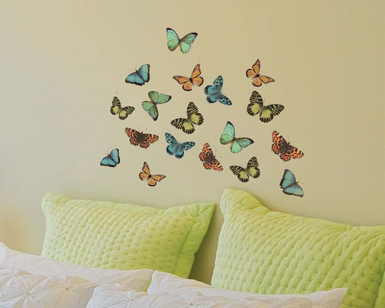 Ango Детска стикерна за стена Стена Butterflies S Пъстър 36бр Ango Детска стикерна за стена Стена Butterflies S Пъстър 36бр
