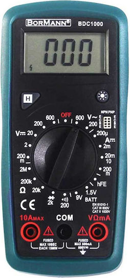 Bormann BDC1000 Ψηφιακό Πολύμετρο με Μέτρηση AC / DC / Αντίστασης